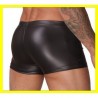 leather look boxer shorts