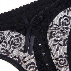 Sexy Bow Lace Bandage G String Women Thongs Panties Intimates Breathable Women Lingerie Underwear Gi