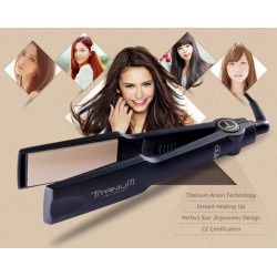 2017 New Professional Hair Straightener wide plates Flat Iron Straightening Irons LCD display planch