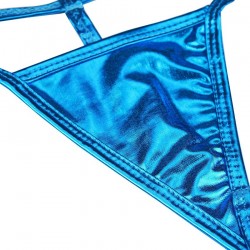 Womens Sexy Micro Mini Thong Metallic Micro G String Underwear Bikini Shorts Lady Sexy Panty Erotic