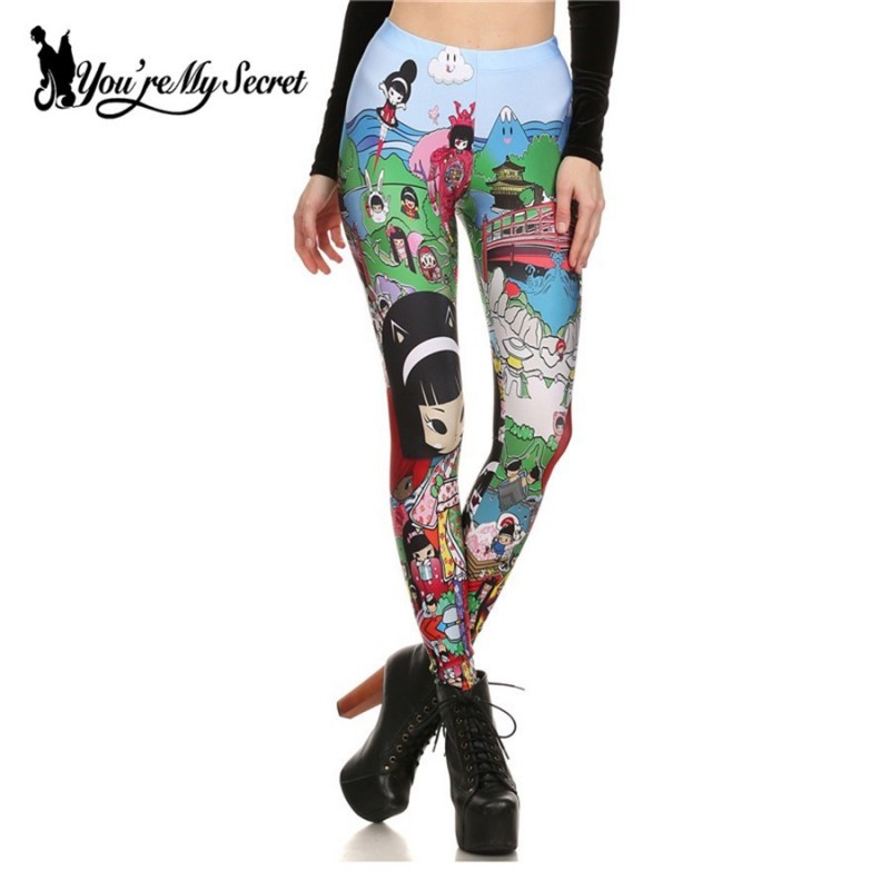 Youre My SecretNew Fashion Arrival Sean Dan and IA KAWAIi Cartoon Women Leggings Girl Printed Wom