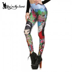 Youre My SecretNew Fashion Arrival Sean Dan and IA KAWAIi Cartoon Women Leggings Girl Printed Wom