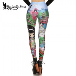 Youre My SecretNew Fashion Arrival Sean Dan and IA KAWAIi Cartoon Women Leggings Girl Printed Wom