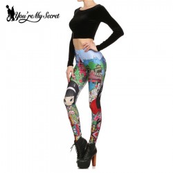 Youre My SecretNew Fashion Arrival Sean Dan and IA KAWAIi Cartoon Women Leggings Girl Printed Wom