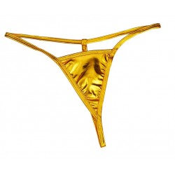 metallic thongs