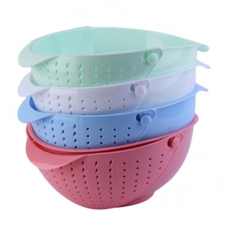 3 in 1 Clamshell Rice Fruit Vegetable Wash Strainer Sieve Kitchen Tool Rice Wash tools drainer devic