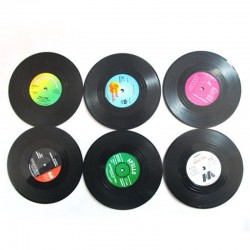 vinyl record drink mats