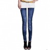 Hot  2 Colors Sexy Faux Jean Skinny Pencil pant Jeans Jeggings Stretchy Slim Plus Size Ankle-Length
