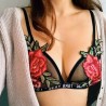 2017 New fashion luxury brand Embroidered Appliques Floral Bralette Bustier Top Bra for women sexy u