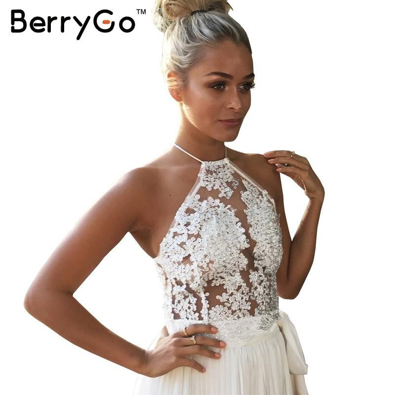 white lace crop top