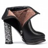 KemeKiss Women Ankle Boots Genuine Leather Shoes Woman Warm Fur Shoes Platform High Heel Boots Rivet