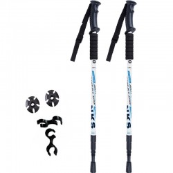 2Pcslot Anti Shock Nordic Walking Sticks Telescopic Trekking Hiking Poles Ultralight Walking Canes