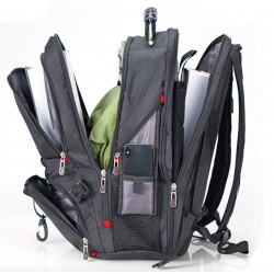 USB backpack travel and laptop bags