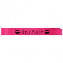 Hot Pink Hen Party Sash...