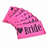 Hot Pink Satin Black Write Bride To Be Sash Hens Night Out Decoration Sash Decorative Flowers  Wrea