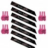 10Pcspack  Pink Balloons Caution Printed Night Bachelorette Party accessories Hen Night Party Suppl