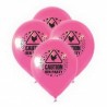 10Pcspack  Pink Balloons Caution Printed Night Bachelorette Party accessories Hen Night Party Suppl