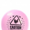 10Pcspack  Pink Balloons Caution Printed Night Bachelorette Party accessories Hen Night Party Suppl