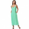Women Plus Size Dress Vintage Polka Dot Print V Neck Sleeveless Loose Long Dresses Beach Bohemian Ma