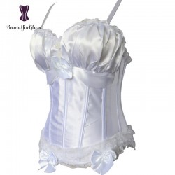 8899A adjustable straps lace up bridal corset sexy lingerie for wedding plus size s-6xl