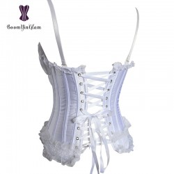 8899A adjustable straps lace up bridal corset sexy lingerie for wedding plus size s-6xl