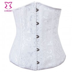 White Bustier Top Waist Trainer Underbust Corset Plus Size 6XL Women Bridal Lingerie Sexy Corsets an