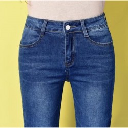 Autumn Plus Size Side Split Wide Leg Jeans 4Xl 5Xl 7Xl Sexy Slim Hip Oversized Blue Boot Cuts Women