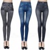 S-XXL Women Winter Jegging Jeans Slim Fashion Jeggings Leggings 2 Fake Pockets Woman Fitness Pants P