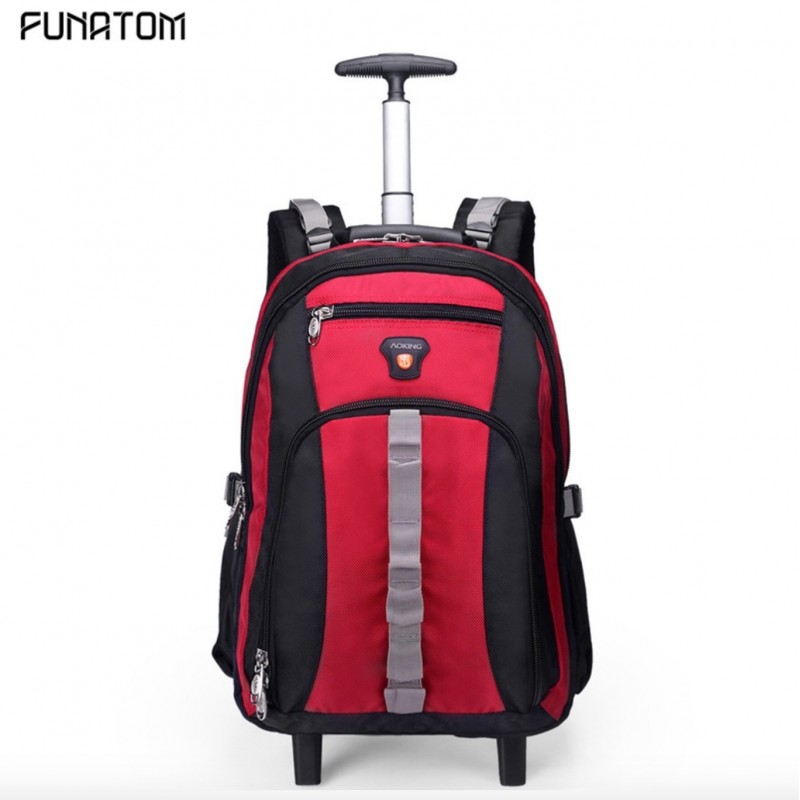 Men Trolley Backpack 20 Inch Travel Trolley Luggage Backpack Bag Luggage Suitcase for Women Wheeled
