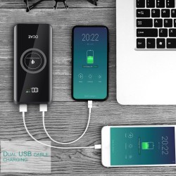 Power: 10000mah QI Wireless Charger Power Bank For iPhone XS Max XR X 8 Fast Dual USB External Battery