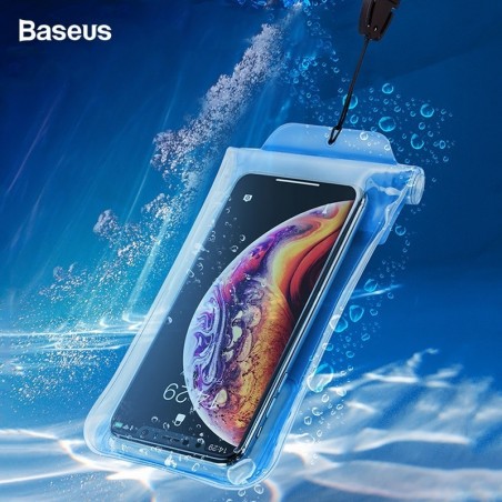 Baseus IPX8 funda de telfono impermeable para iPhone Xs Huawei P30 P20 Pro Lite Samsung S10 S9 Xiao