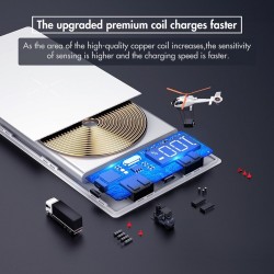 QI Wireless Charger Power Bank 20000mAh For Xiaomi Mi 2 Quick Charge 2A PowerBank wireless Charger F