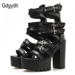 Gothic Shoes High Block Heel