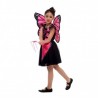 Child Kids Girls Pink Butterfly Fairy Elf Princess Costume Butterfly Pretend Role Play Cosplay Hallo