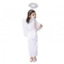 Vestido de fiesta de Carnaval de Halloween de fantasa disfraz de ngel blanco para nias y nios